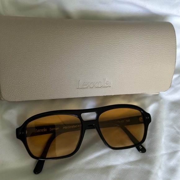 Lexxola Damien black and orange sunglasses - Picture 2 of 4